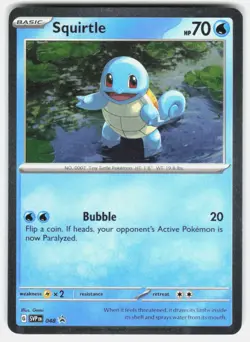 SQUIRTLE (COSMOS HOLO) 048 HOLO PROMO SCARLET & VIOLET PROMO POKEMON HOLO NM/M - Image 1