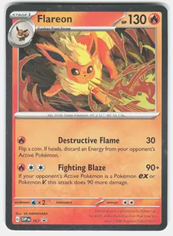 FLAREON (COSMOS HOLO) 167 HOLO PROMO SCARLET & VIOLET PROMO POKEMON HOLO NM/M - Image 1