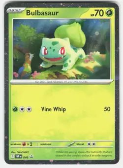 BULBASAUR (COSMOS HOLO) 046 HOLO PROMO SCARLET & VIOLET PROMO POKEMON HOLO NM/M - Image 1