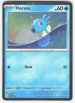 HORSEA (COSMO HOLO) 137 HOLO PROMO SCARLET & VIOLET PROMO POKEMON HOLO NM/M - Image 1
