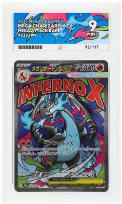 MEGA CHARIZARD X EX 223/193 ACE MEGA DREAM EX POKEMON JAPANESE ACE 9 MINT - Image 1