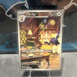 Herdier 155/086 Illustration Rare White Flare Pokemon Holo Near Mint - Image 1