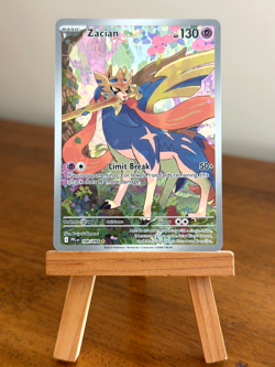 Pokemon Zacian 100/094 Me02: Phantasmal Flames Illustration Rare Holo - Image 1