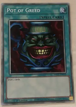 Yugioh Pot Of Greed MP25-EN050 Starlight Rare 1st Edition - Image 1