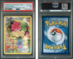 2016 POKEMON XY PROMO #XY115 FA/SHAYMIN PROMO-MYTHICAL P.M. COLL. PSA 7 - Image 1