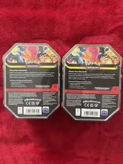 Pokemon TCG Mega Charizard X ex & Mega Charizard Y ex 2-Tin Set SEALED! - Image 3