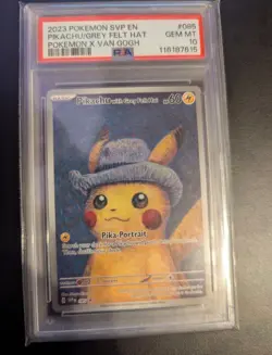Pokemon 2023 SVP Pikachu with Grey Felt Hat #85 EN PSA 10 - FRESH FROM PSA - Image 1