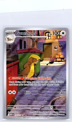 Gumshoos 153/132 Illustration Rare Mega Evolution Pokemon Holo Near Mint - Image 1