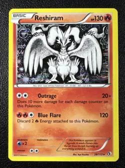 Pokemon Reshiram Legendary Treasures Holo Rare Holofoil 28/113 - Image 1