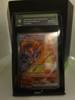 Pokemon TCG Destined Rivals Team Rocket's Moltres EX Full Art 229/182 Degree 9 - Image 1