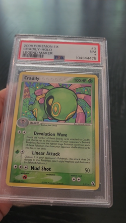 CRADILY - HOLO - PSA NM 7 - 2006 Pokemon EX LEGEND MAKER - #3 - Image 2