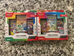 Pokemon First Partner Illustration Collection Series 1 And 2 Factory Sealed - Image 1