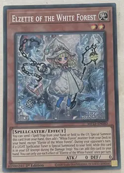 YUGIOH MP25-EN080 Elzette of The White Forest Prismatic Secret 1st Edition - Image 1