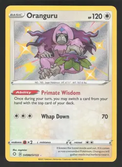 Oranguru SV098/SV122 Pokemon TCG Shining Fates: Shiny Vault NM - Image 1