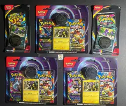 3x Pokemon TCG Phantasmal Flames / Mega Evolution 2 Pack Blister lot of 3 Sealed - Image 1