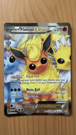 Flareon EX (Full Art) Rc28-32 Generations: Radiant Collection Holo Pokemon Tcg - Image 1