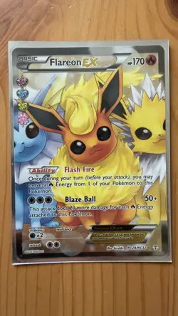 Flareon EX (Full Art) Rc28-32 Generations: Radiant Collection Holo Pokemon Tcg - Image 2