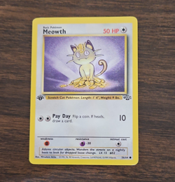 WotC Pokemon TCG Meowth 56/64 Jungle Common Regular 1999 English 50 HP - Image 1
