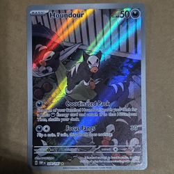 Pokemon TCG Houndour 204/197 Illustration Rare Holo Obsidian Flames - Image 1