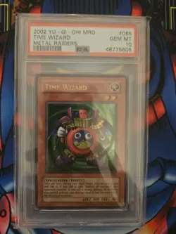 Yu-Gi-Oh! PSA 10 - Time Wizard Ultra Rare MRD-065 (2002) I Englisch - Image 1
