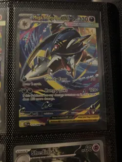 2025 Pokemon Mega Sharpedo ex 127/094 Phantasmal Flames Holo SIR - Image 1