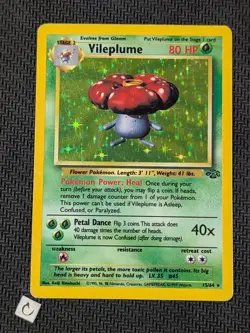 Vileplume 15/64 - Jungle Unlimited Holo Rare Pokemon TCG MP - Image 1