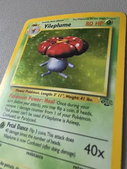 Pokemon TCG Vileplume 15/64 Jungle Holo Rare 1999 WOTC Vintage - MP - Image 3