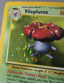 Pokemon TCG Vileplume 15/64 Jungle Holo Rare 1999 WOTC Vintage - MP - Image 4
