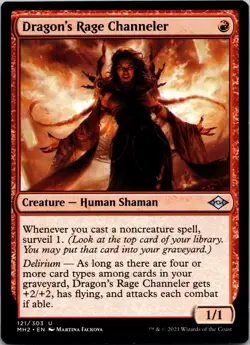 Dragon's Rage Channeler 121 Uncommon Modern Horizons 2 MTG NM - Image 1