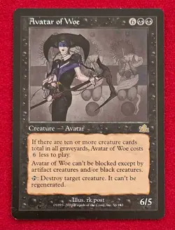 AVATAR OF WOE, MAGIC THE GATHERING PROPHECY NEAR MINT MTG - Image 1