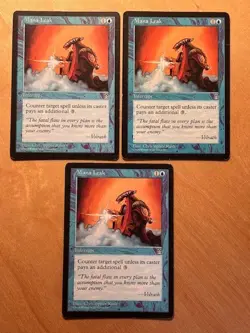 Magic the Gathering MTG 1x Mana Leak Stronghold LP - Image 1