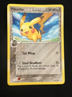 Pokemon Pikachu Delta Species 79/110 EX Holon Phantoms 2006 Vintage Common MP - Image 1