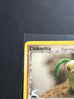 Pokemon TCG Chikorita Delta Species EX Dragon Frontiers 44/101 Yuka Morii LP - Image 2