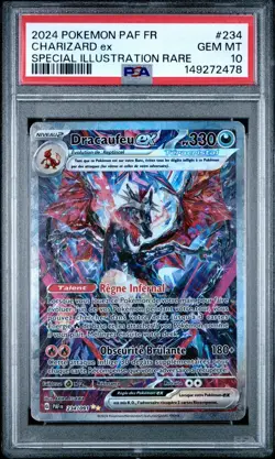 Carte Pokemon Dracaufeu ex 234/091 Holo Destinees de Paldea PSA 10 GEM MINT 🔥 - Image 2