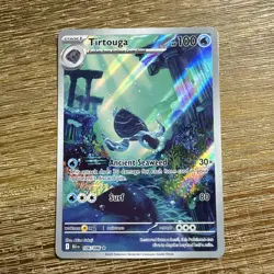 Tirtouga - Illustration Rare SV: Black Bolt 106/086 IR Holo Pokemon English BLK - Image 1