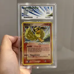 Flareon Gold Star #100 2007 EX Power Keepers Ace 2 Pokemon Card - Image 2