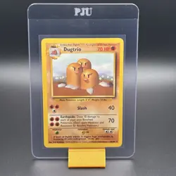 Dugtrio 19/102 Rare Base Set Unlimited Pokemon LP - Image 1