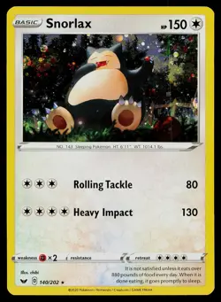Pokemon Card Blister Exclusives Snorlax Cosmos Holo 140/202 Promo - Image 1