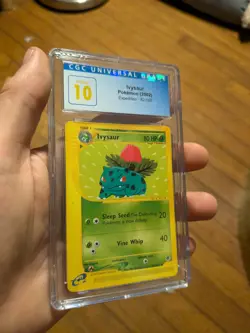 (POP 5) CGC 10 PRISTINE 2002 Pokemon Expedition Ivysaur 82/165 Card - Image 1