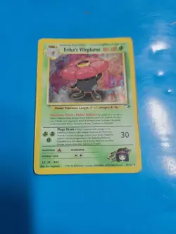 Pokemon TCG Erika's Vileplume Gym Heroes 5/132 Holo Rare Pokemon - Image 1