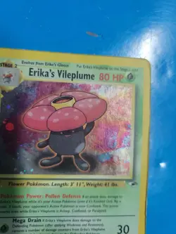 Pokemon TCG Erika's Vileplume Gym Heroes 5/132 Holo Rare Pokemon - Image 3