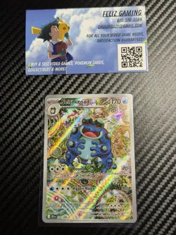 Seismitoad Illustration Rare Black Bolt 105/086 English Pokemon TCG - Image 1