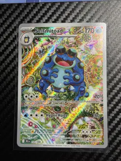 Seismitoad Illustration Rare Black Bolt 105/086 English Pokemon TCG - Image 2