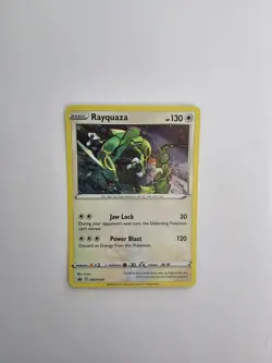 Rayquaza Swsh029 Holo Black Star Promo NM Cosmos Foil - Image 1