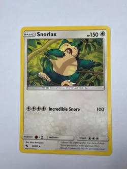 Snorlax Rare Hidden Fates 50/68 NM - Image 1