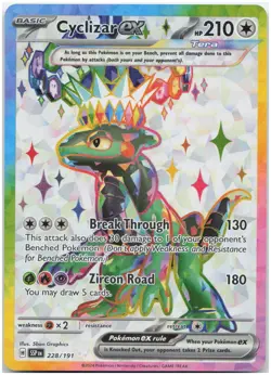 Cyclizar ex - 228/191 SSP Ultra Rare SV08: Surging Sparks NM - Image 1