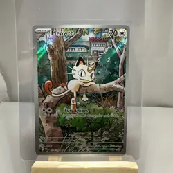 Pokemon Meowth 106/094 – Phantasmal Flames – English IR (Illustration Rare) - Image 1