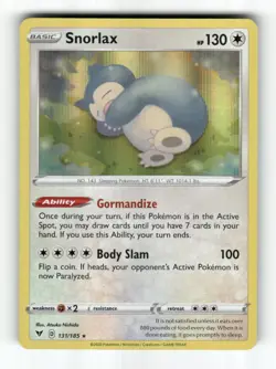 Snorlax - 131/185 - Vivid Voltage - Pokemon - Rare - Holo NM - Image 1