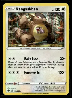 Kangaskhan 133/189 Holo SWSH03: Darkness Ablaze NM EN-668 - Image 1