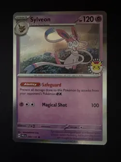 Pokemon TCG Sylveon Prismatic Evolutions Card 040/131 Day Stamped Promo - Image 1